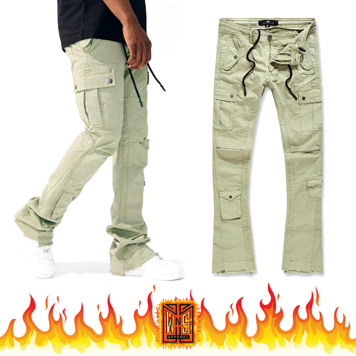 Jordan Craig Sean Stacked - Aviation Cargo Pants