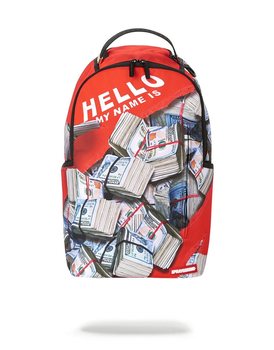 Sprayground 777 Hello My Name Is Money Backpack – WNS Apparel