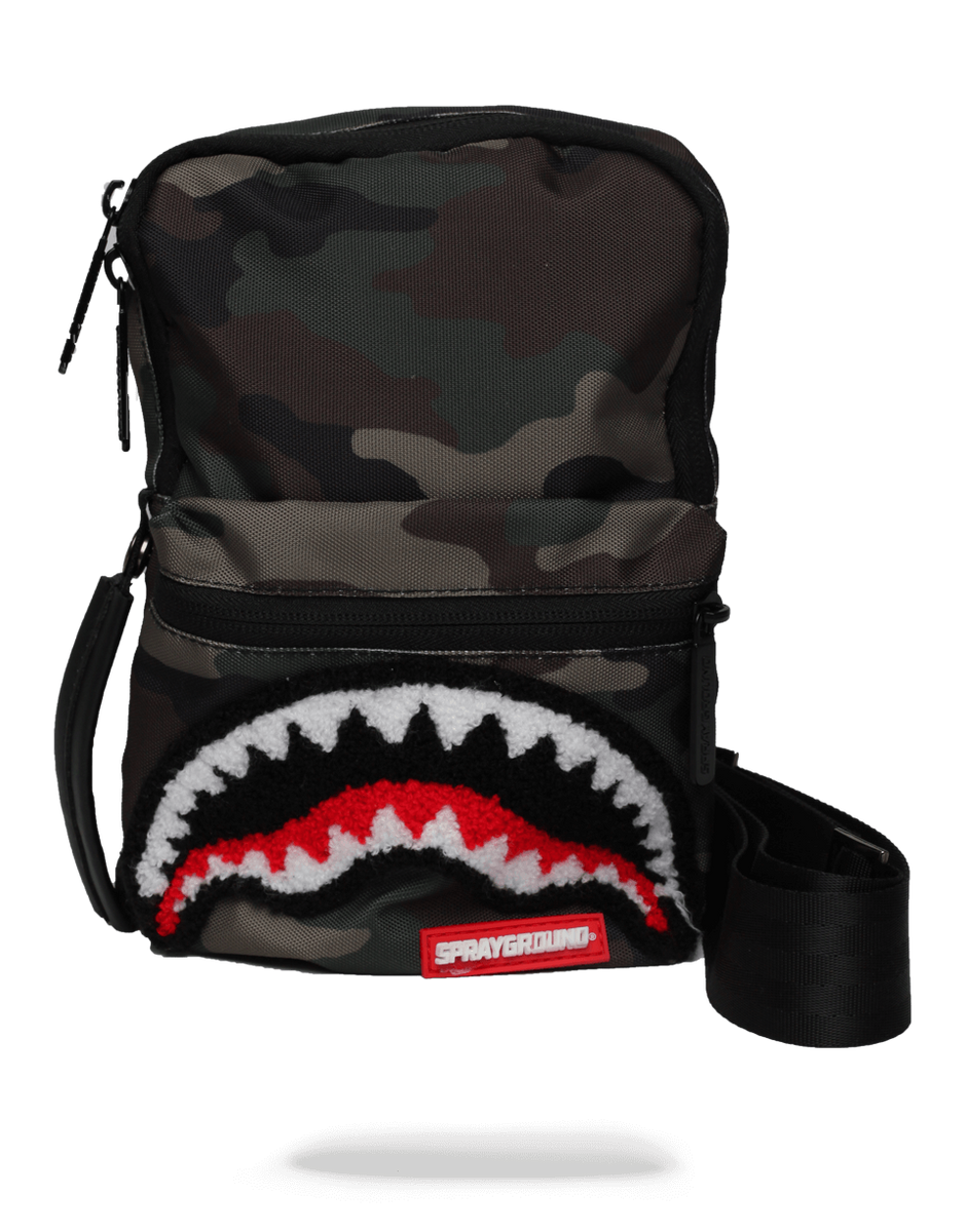 Sprayground Camo Shark Mini Sling WNS Apparel