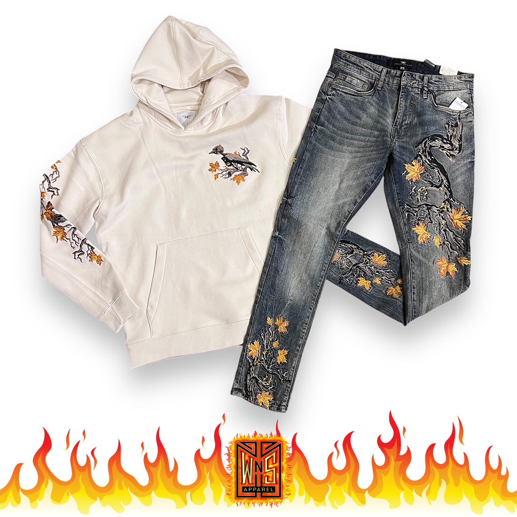 Jordan Craig Embroidered Jeans + Matching Hoodie