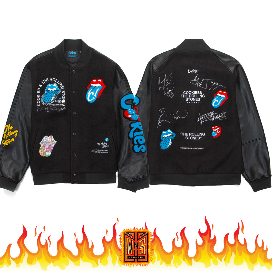 Cookies x Rolling Stones Lettermans Jacket