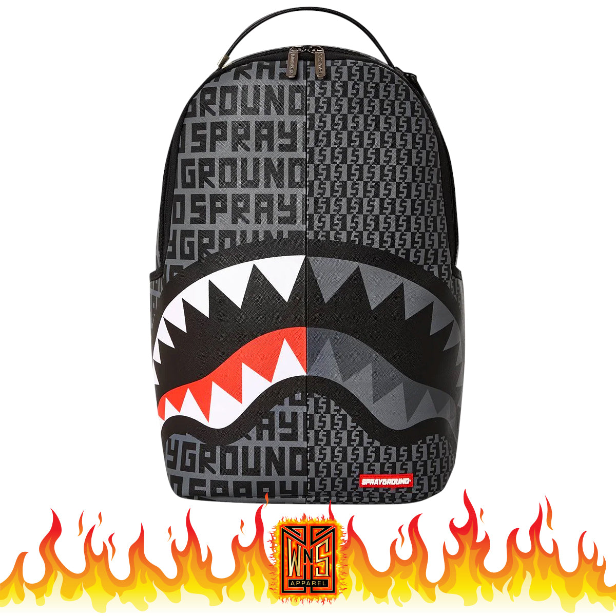 SPRAYGROUND: INFINITI CHECK SHARK DUFFLE BAG