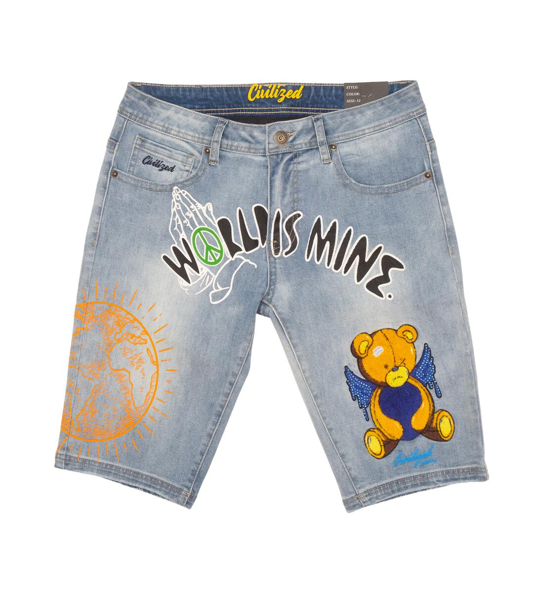 Civilized World Is Mine Jean Shorts – WNS Apparel