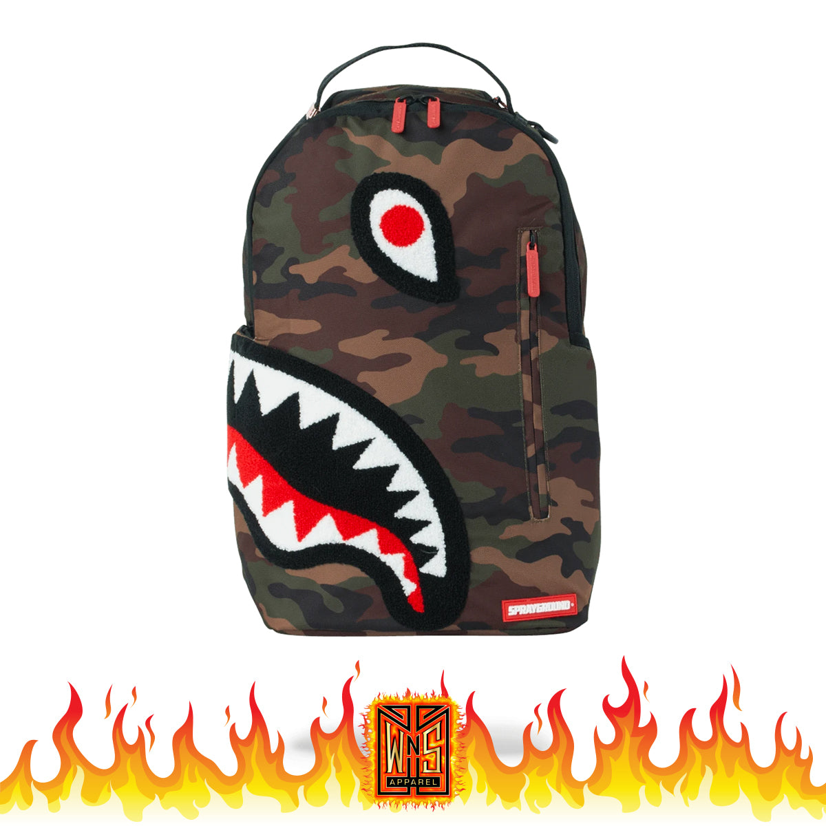 Shark camo clearance backpack